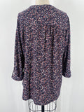 Cocomo Blue Floral Top, 1X