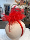 Red Derby Fascinator