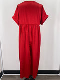 Zig Zag Stripe Red Dress, M