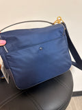 Tory Burch Blue Nylon Crossbody Bag, 8"x6"