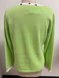 Bobbie Bell Green Dog Sweater, M