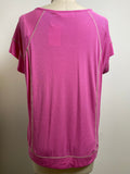 Belle Kim Gravel Pink Top, L