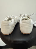 Steve Madden White Suede Aziel Sneakers, 10