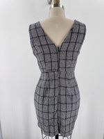 New Favlux Louise Checkered Black Dress, M