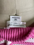 Chic Soul Pink Open Stitch Sweater, 1X