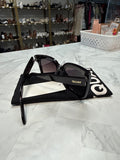 Quay Black Icy 52mm Gradient Square Sunglasses