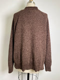 Belle Kim Gravel Brown Sweater, XL
