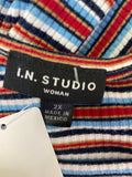 I.N. Studio Stripe Top, 2X