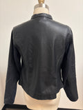 Apt. 9 Black Faux Leather Jacket, M