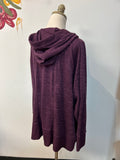 Calvin Klein Purple Zip Front Hoodie Jacket, 3X