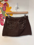 Gianni Bini Brown Denim Skirt, S