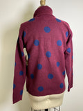 New St. John's Bay Ruby Dot Turtleneck Sweater, S
