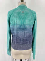 Asics Green Ombre Zip Front Jacket, M