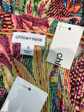 New Chloe + Rene Print Dress, S