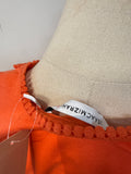 Isaac Mizrahi Live Orange Top, M