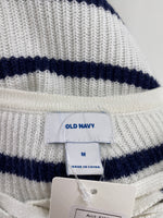 Old Navy White/Blue Sweater, M
