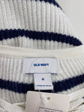 Old Navy White/Blue Sweater, M