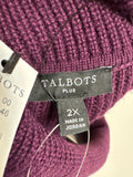 Talbots Purple Sweater, 2X