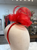 Red Derby Fascinator