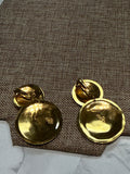 Vintage 1996 Carlton Ridge Sutton Hoo Gold CLIP ON Earrings