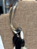 Chico's Silver/Black/White Necklace