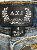 New Retail $159 Azi 27" Inseam Jeans, 6