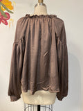 Blu Pepper Brown Top, L