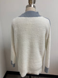 Cocobleu Blue/White Sweater, M