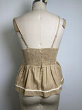 Strut & Bolt Tan Top, S