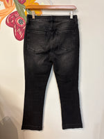 Kut from the Kloth Black Kelsey Ankle Flare Jeans, 0