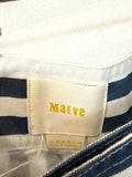 Maeve Anthropologie Blue Stripe Skirt, 16