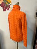 Doncaster Orange 100% Cashmere Sweater, M