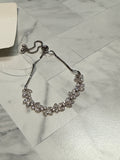 Sterling Silver CZ Adjustable Bracelet