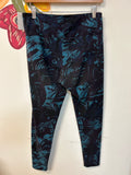 Soft Surroundings Blue Print Leggings, M