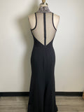 Theia Black Beaded Dress, 4 (retail $500+)