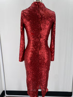 Asos Red Sequin Dress, 4