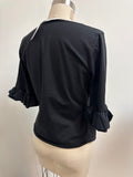Anne Fontaine Black Top, 44 (12) runs small