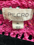 Pilcro Pink Open Stitch Anthropologie Sweatshirt, XL