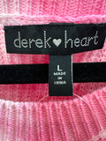 Derek Heart Pink Sweater, L