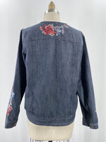 Hannah Black Denim Jacket, M