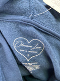 Obsessive Love Blue Hoodie Jacket, S
