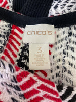 Chico's Red/Black Jacket, XL