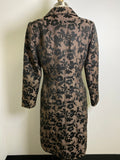 Black Floral Jacquard Jacket, S