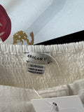 American Eagle White/Ivory Cropped 21" Inseam Jumpsuit, XS