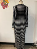 Chico's Black Stripe Dress, M
