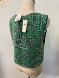 New Maeve Green Anthropologie Vest, L