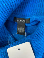 Alfani Blue Metallic Sweater, L