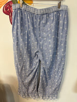 Tantrums Blue Wide Leg Pants, XXL