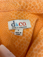 D&Co Orange Denim Jacket, L