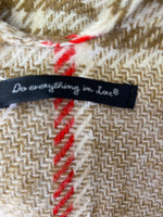 Do Everything in Love Plaid Cardigan, One Size